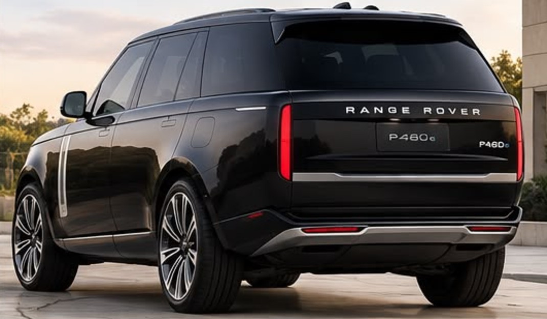 Range Rover P460e Autobiography, rear three-quarter